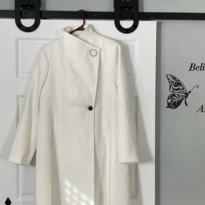 Calvin Klein Collection Elegant White Trench Coat
